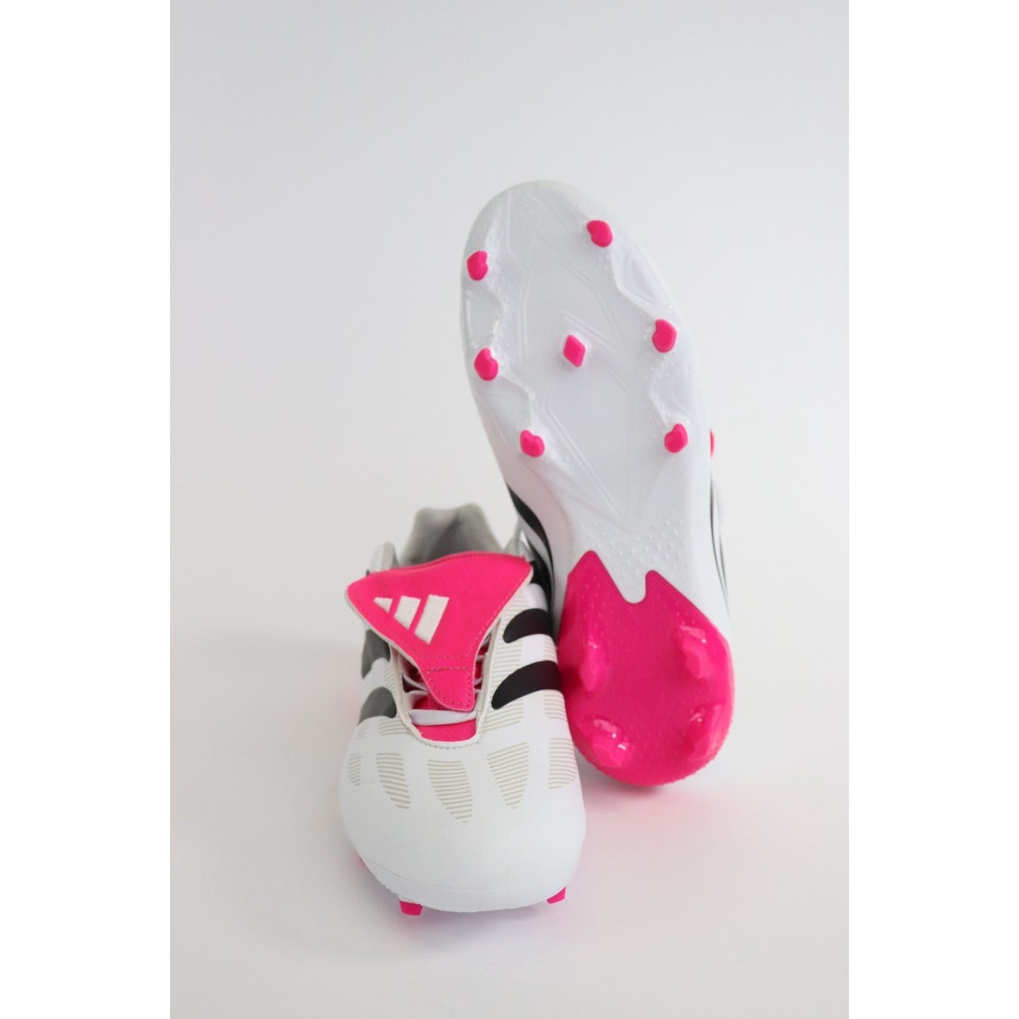 Adidas Predator Precision.3 FG Soccer Cleats Shoes White Pink ID6792 Youth Sze 6