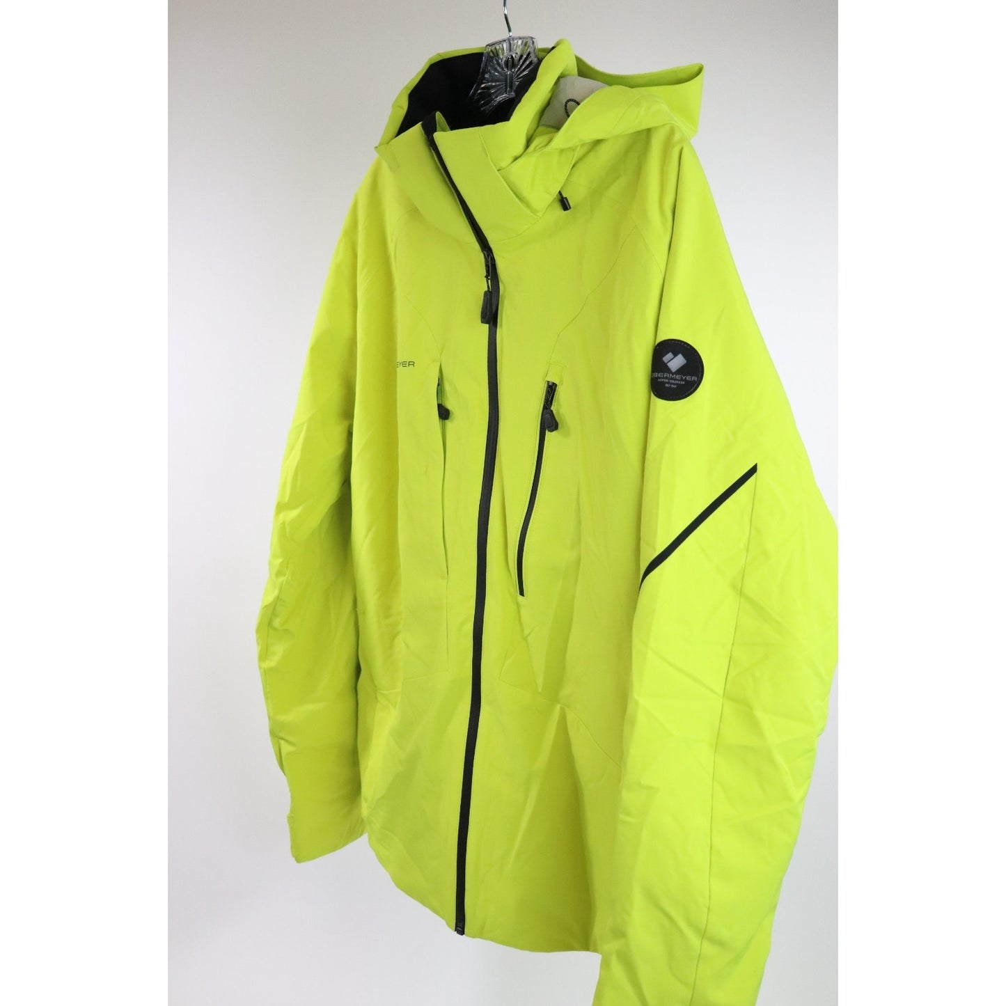 Obermeyer Raze Ski Jacket Men's Size Large Removable Hood Yellow Alpine NEW