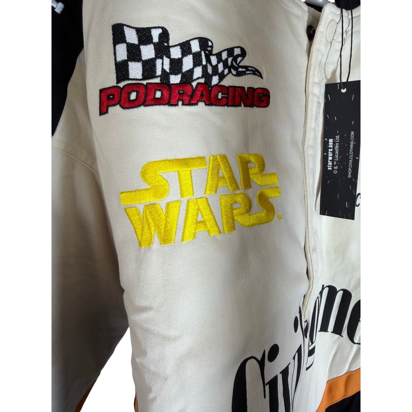 Civil Regime x Star Wars Pod Racing Racer Jacket Men's Size Large NWT$