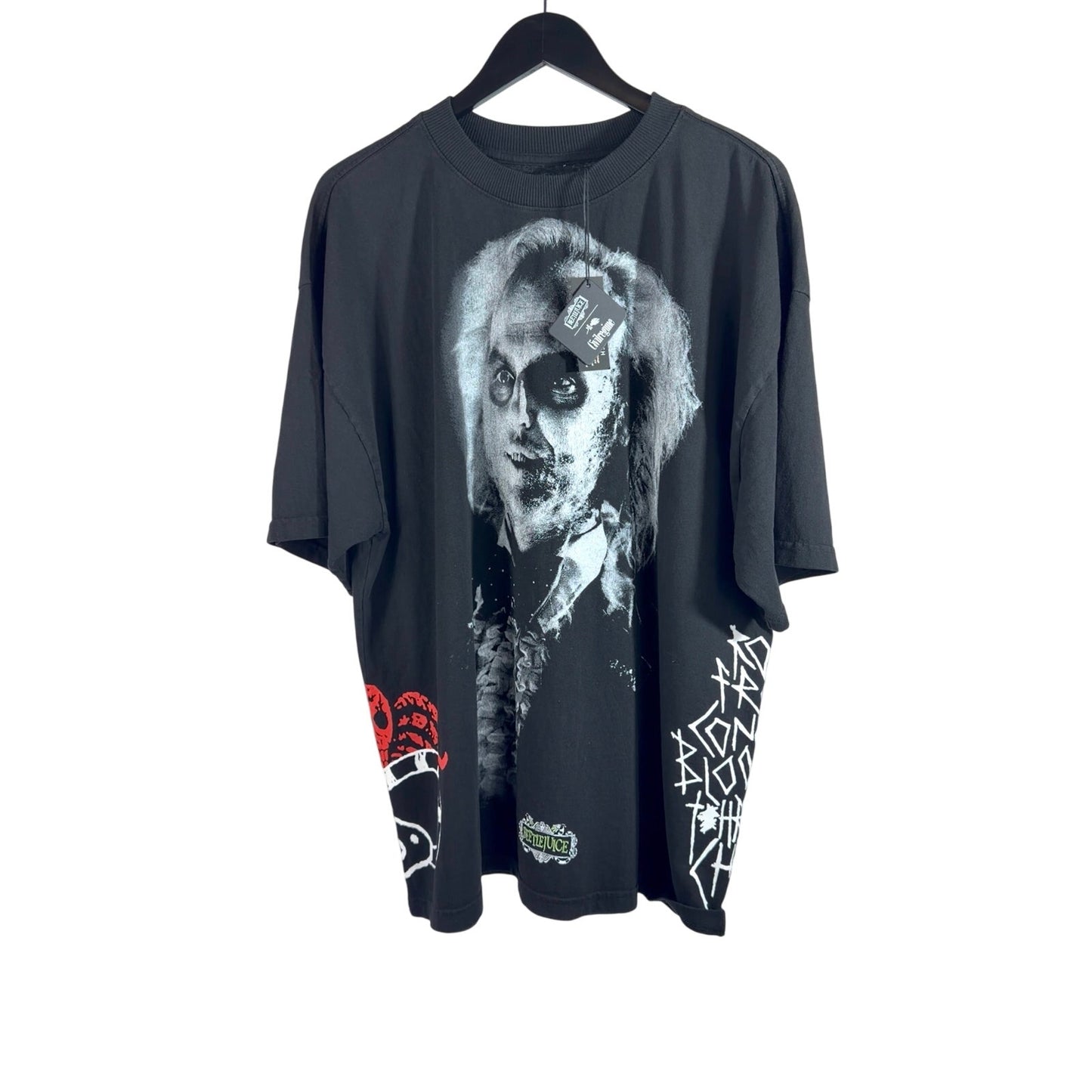 Civil Regime x Beetlejuice Oversized T-Shirt Black Size Men's Large