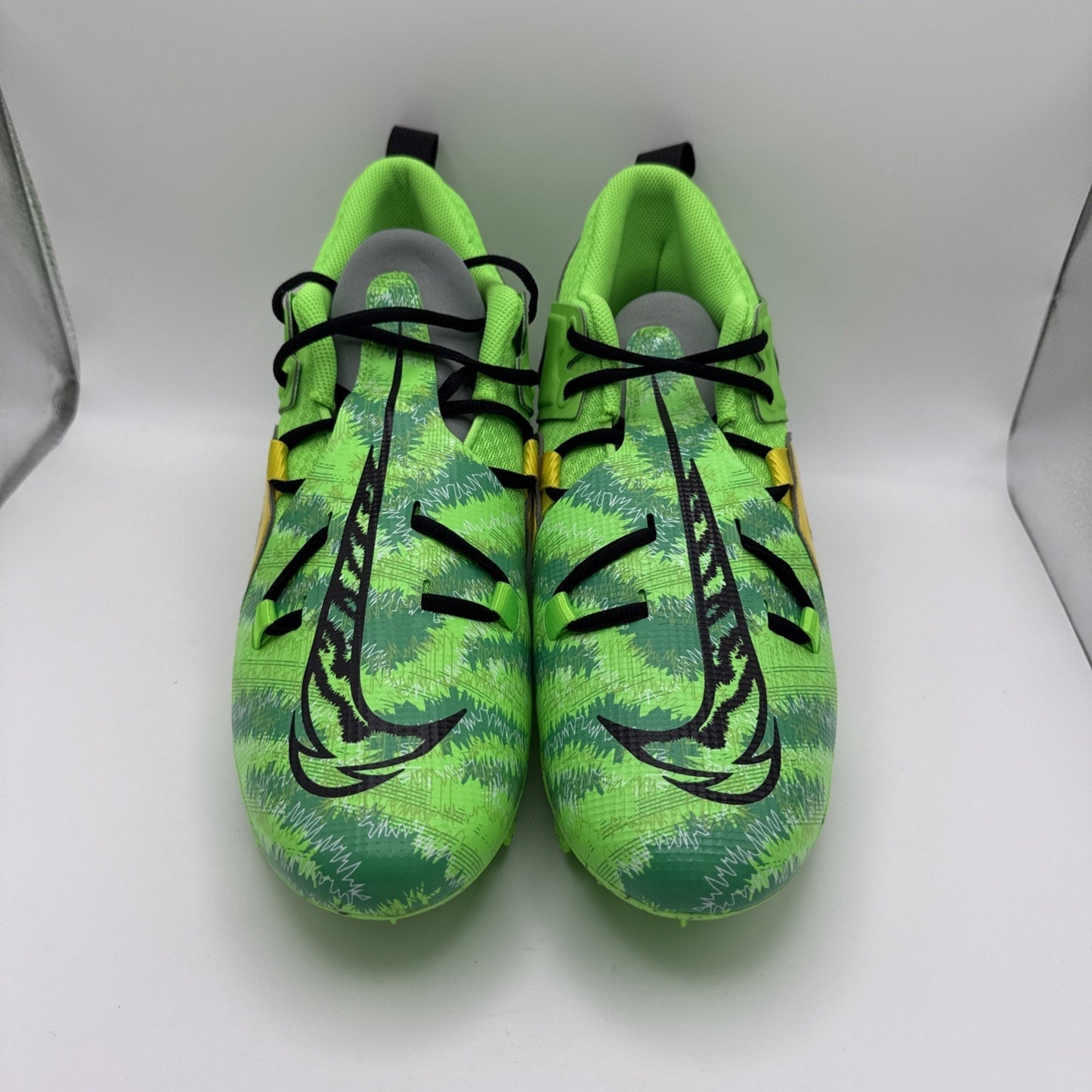 Mens Size 11.5 Nike Alpha Menace Pro 3 Football Cleats FB8442-303 Yellow Green
