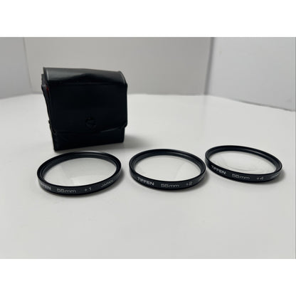 Tiffen 55mm Close Up Lens Set +1, +2, +4 for Nikon, Canon, Sony, Fuji, Pentax