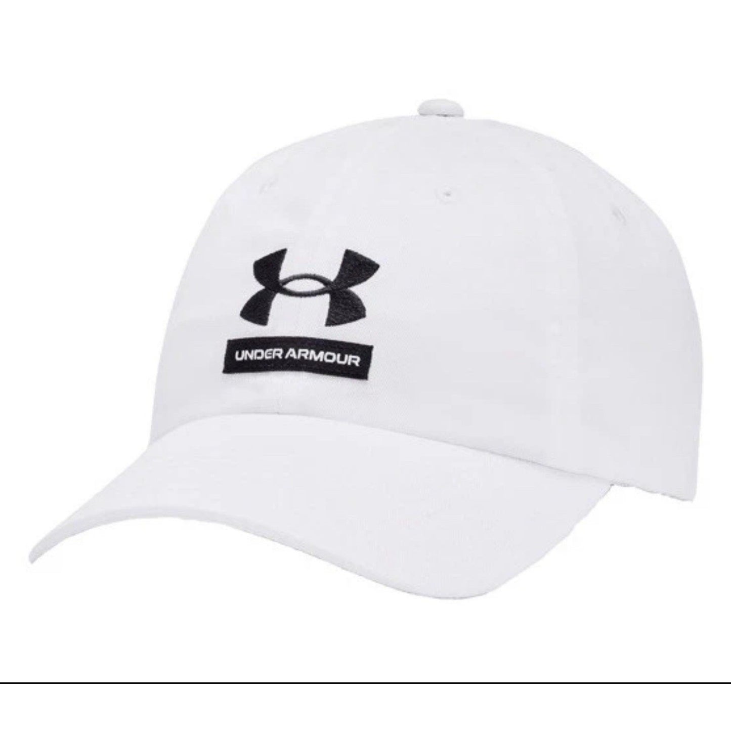 NWT Men Under Armour White Adjustable Cap One Size Fits Most