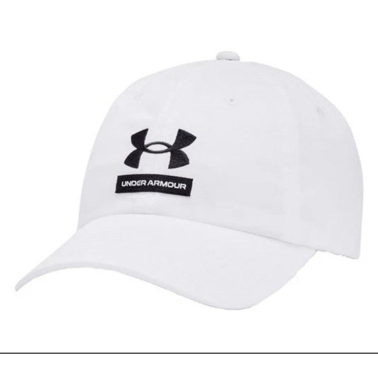 NWT Men Under Armour White Adjustable Cap One Size Fits Most