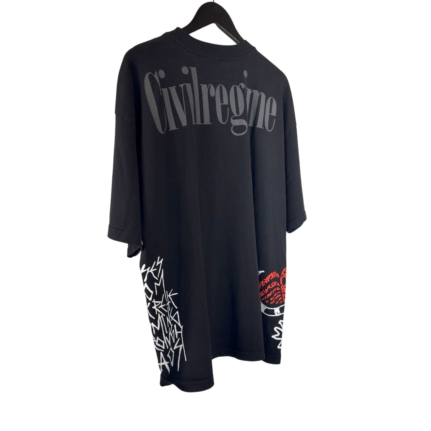 Civil Regime x Beetlejuice Oversized T-Shirt Black Size Men's Large