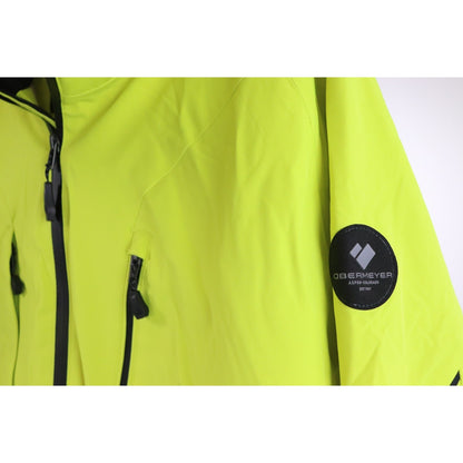 Obermeyer Raze Ski Jacket Men's Size Large Removable Hood Yellow Alpine NEW
