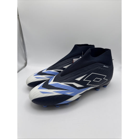Lotto Solista 200 VI Gravity FG Soccer Cleats Size Mens 10 Blue Laceless