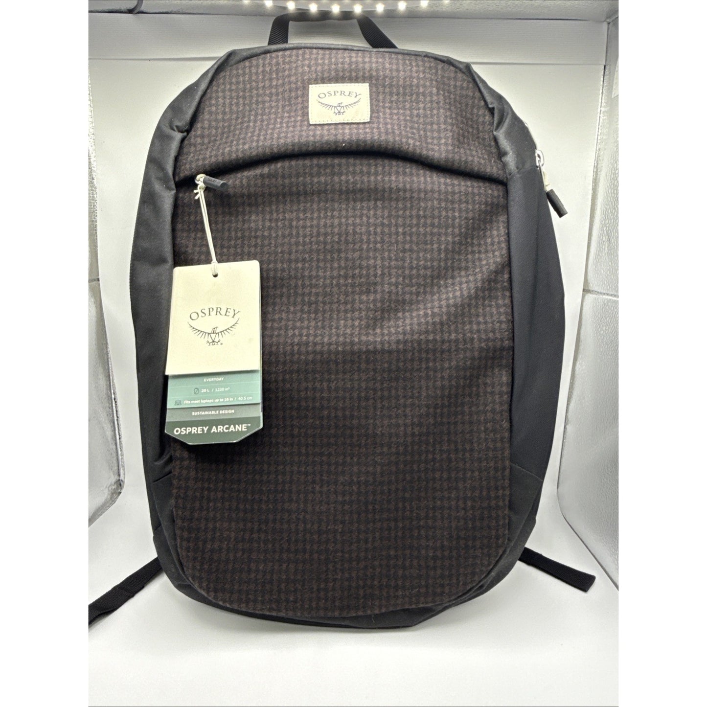 Osprey Arcane Large Day Commuter Backpack, 20L, Wool Brown, Laptop Sleeve, 16"