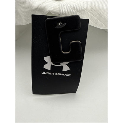 NWT Men Under Armour White Adjustable Cap One Size Fits Most
