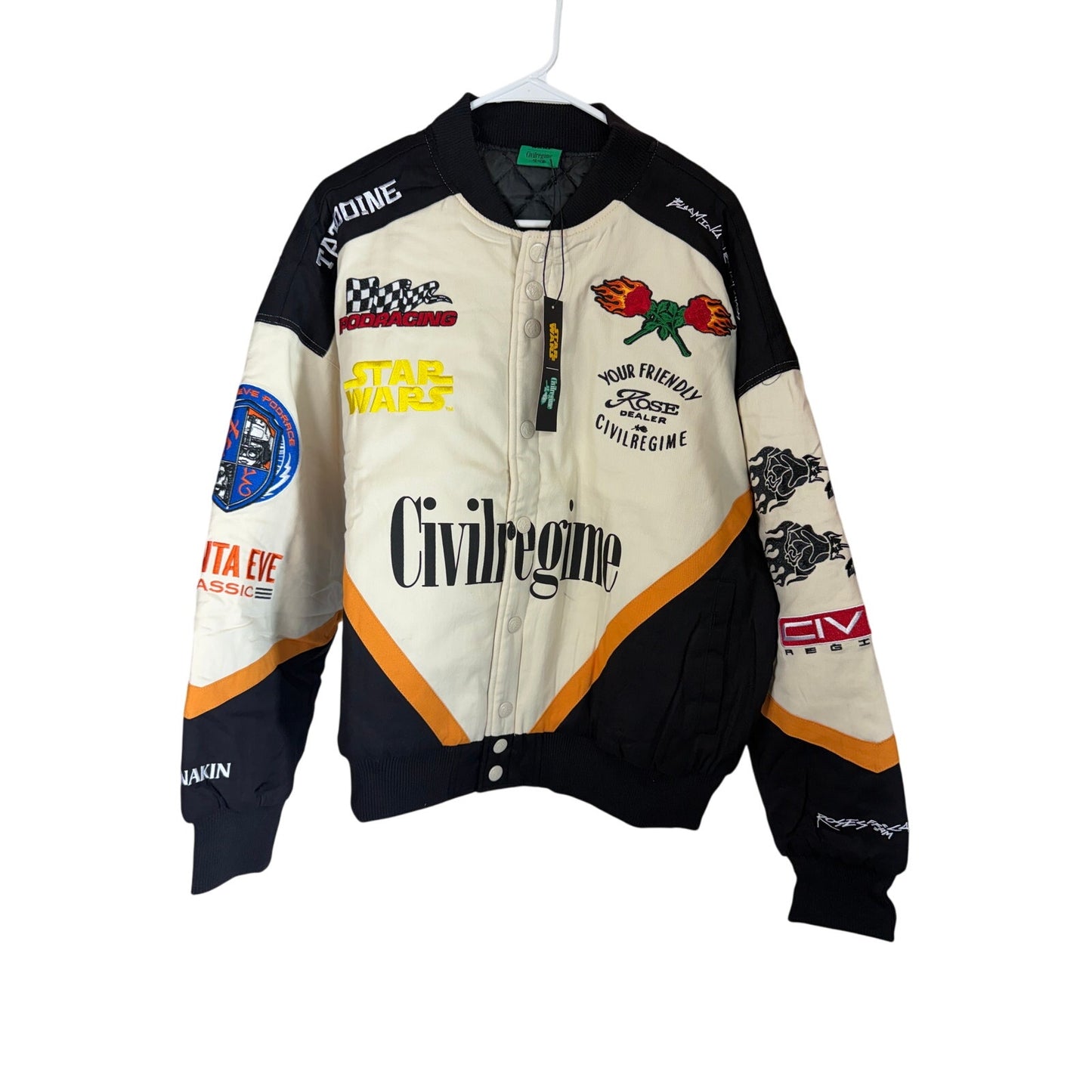 Civil Regime x Star Wars Pod Racing Racer Jacket Men's Size Large NWT$