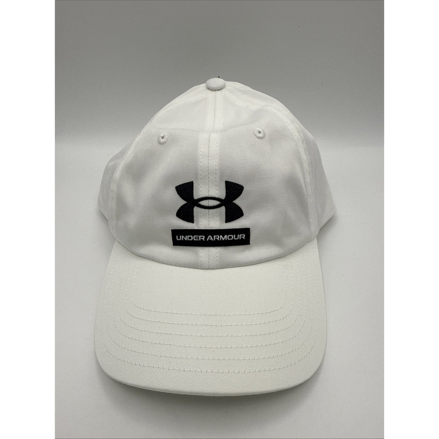 NWT Men Under Armour White Adjustable Cap One Size Fits Most