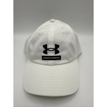 NWT Men Under Armour White Adjustable Cap One Size Fits Most