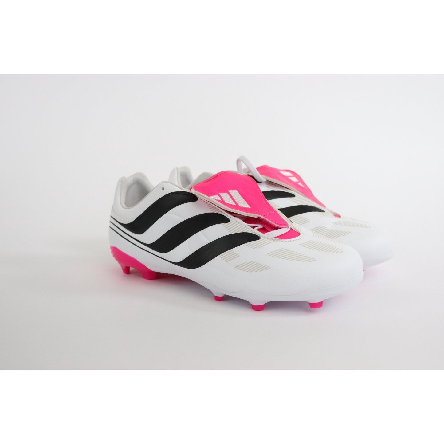 Adidas Predator Precision.3 FG Soccer Cleats Shoes White Pink ID6792 Youth Sze 6