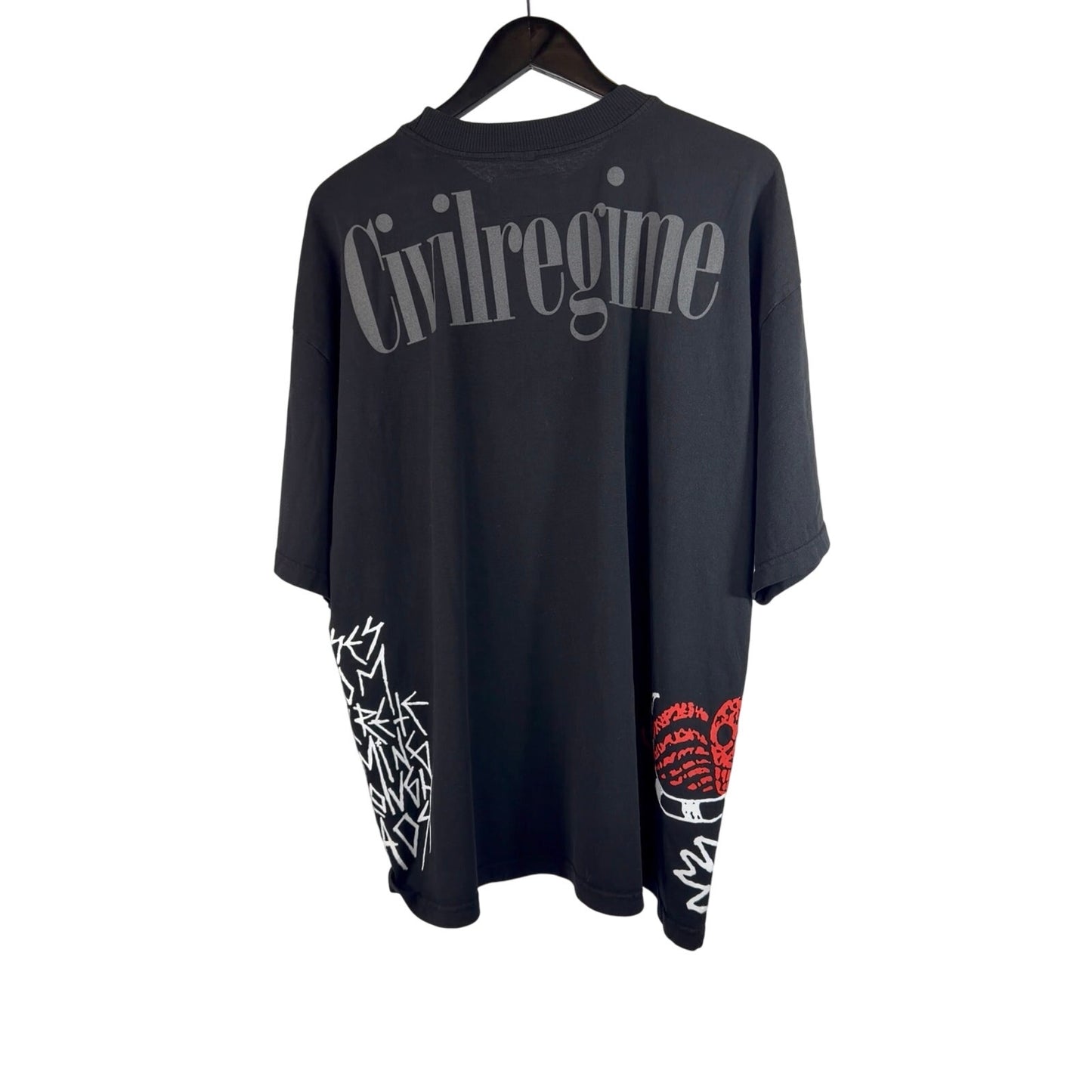 Civil Regime x Beetlejuice Oversized T-Shirt Black Size Men's Large