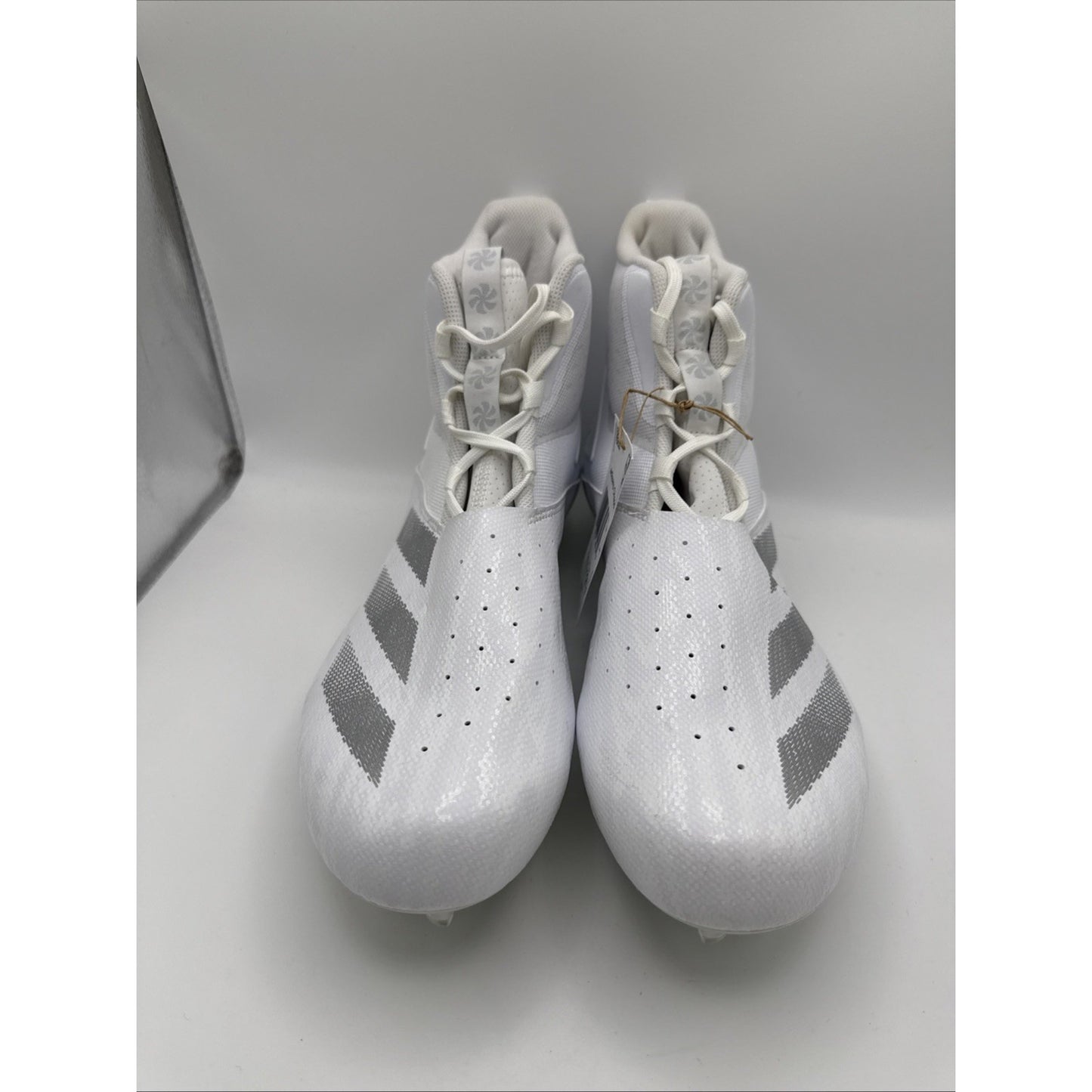 Adidas Adizero Chaos Linemen Mens Football Cleats Shoe White Size 10 NWOB