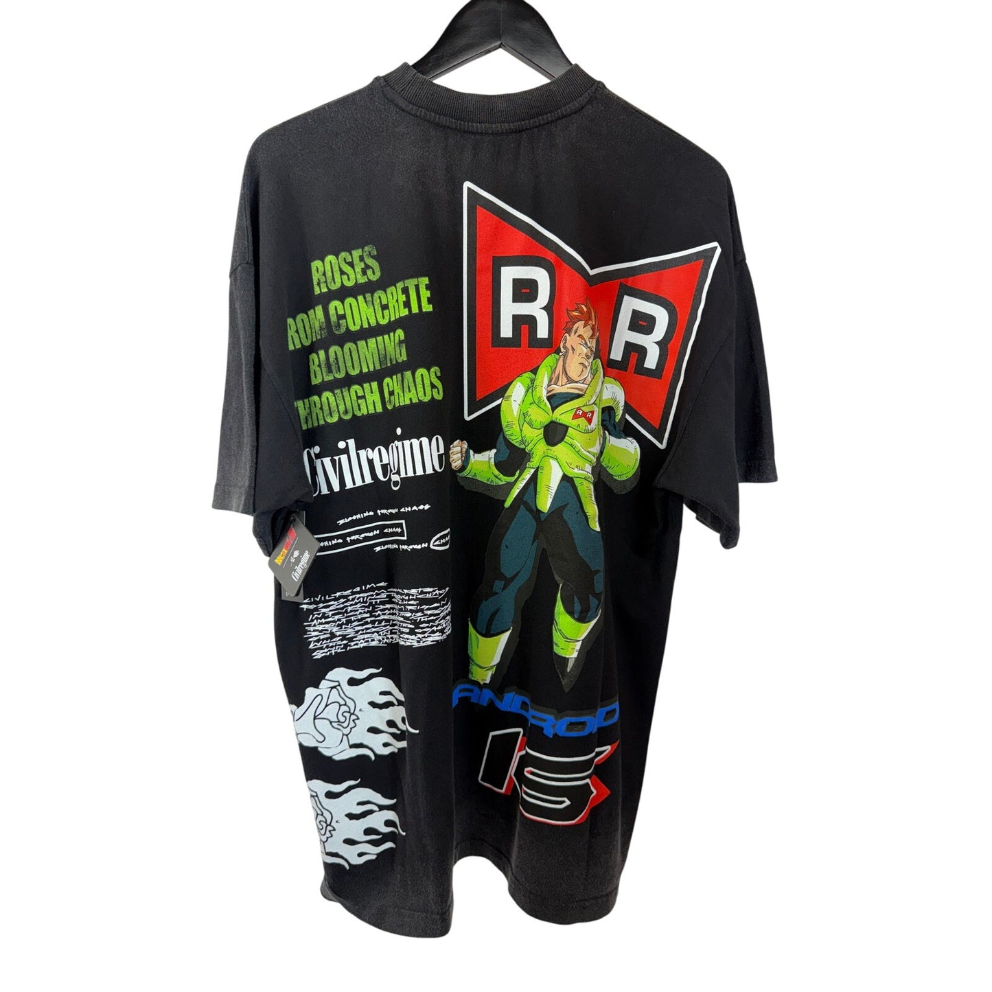Civil Regime x Dragon Ball Z Android 16 Vintage Tee Size Medium Oversized - NWT$