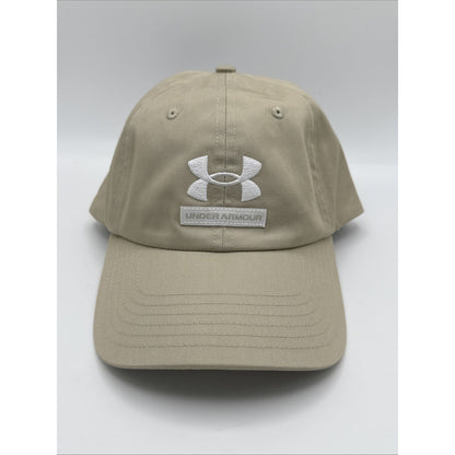 NWT Men Under Armour Khaki Adjustable Cap One Size Fits Most