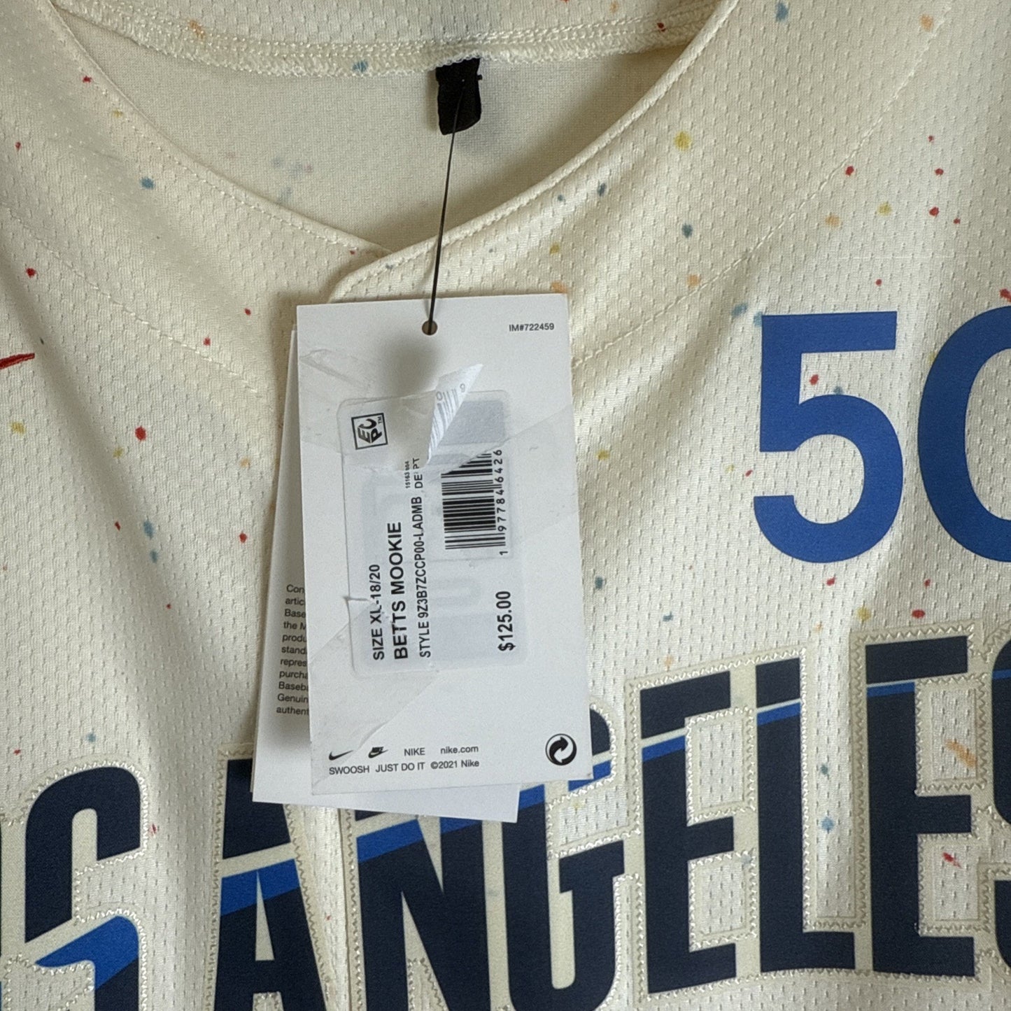 Mookie Betts Los Angeles Dodgers #50 #ITFDB City Connect Jersey Women’s XL 18/20